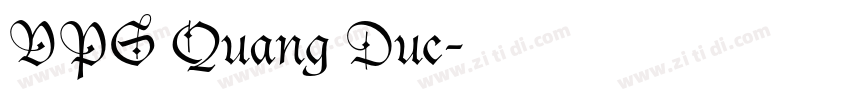 VPS Quang Duc字体转换